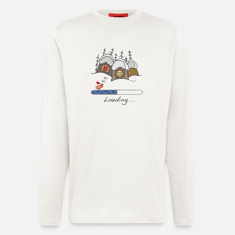 Weihnachtszeit Loading - Langarmshirt - made by SPREAD  - OFF WHITE