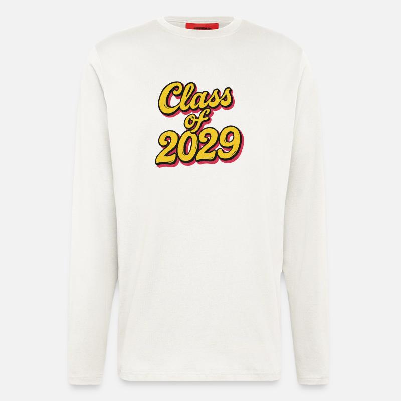 Class of 2029 Retro Script - Longsleeve - made by SPREAD  - OFF WHITE