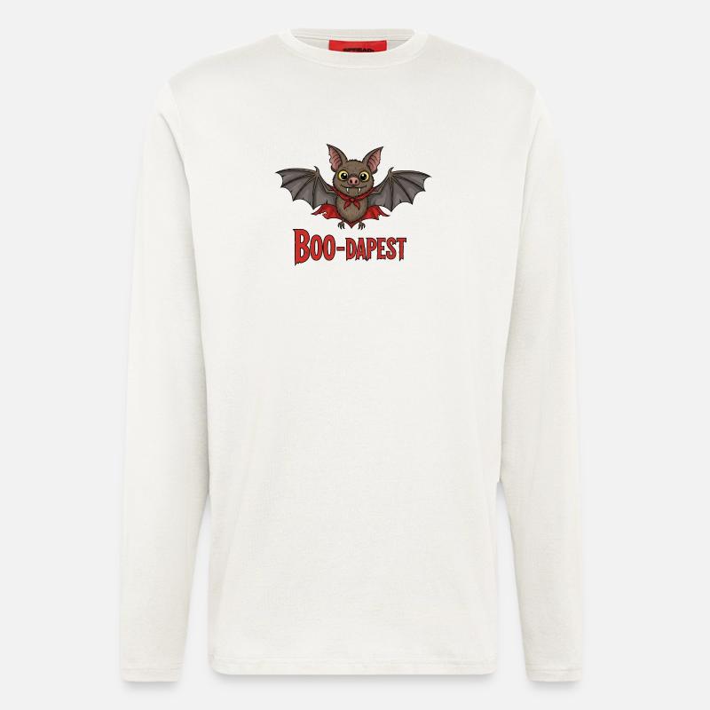 Boo-dapest Fun Trip - Langarmshirt - made by SPREAD  - OFF WHITE