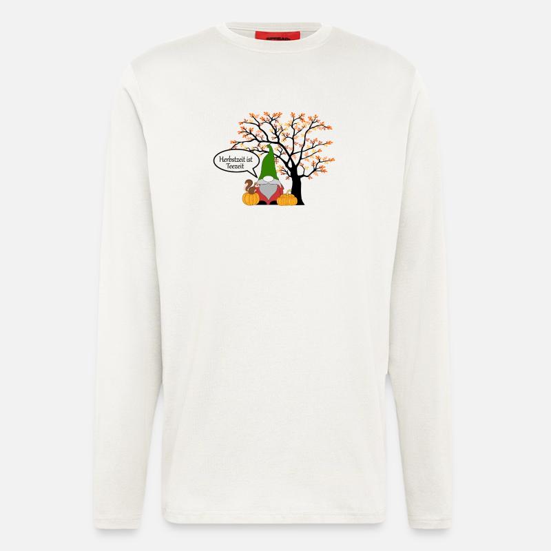 Herbstgnom  - Langarmshirt - made by SPREAD  - OFF WHITE