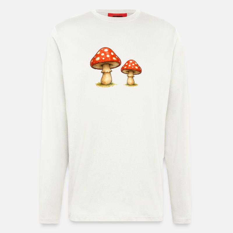 Red Toadstool Duo - Longsleeve - made by SPREAD  - OFF WHITE