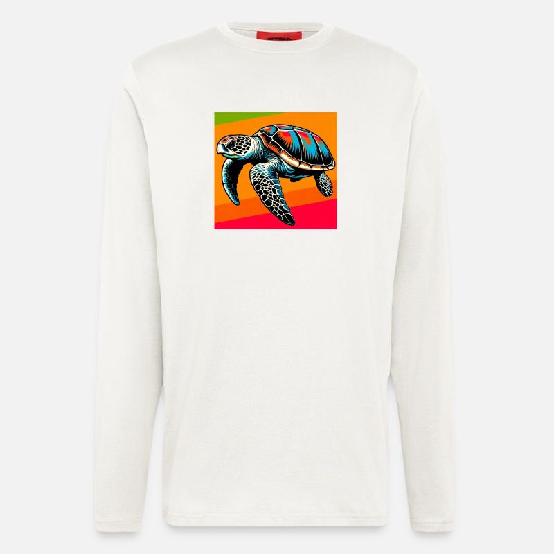 turtle - Longsleeve - made by SPREAD  - OFF WHITE