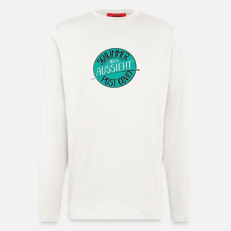 Schlimmer als es aussieht, Post Covid - Langarmshirt - made by SPREAD  - OFF WHITE
