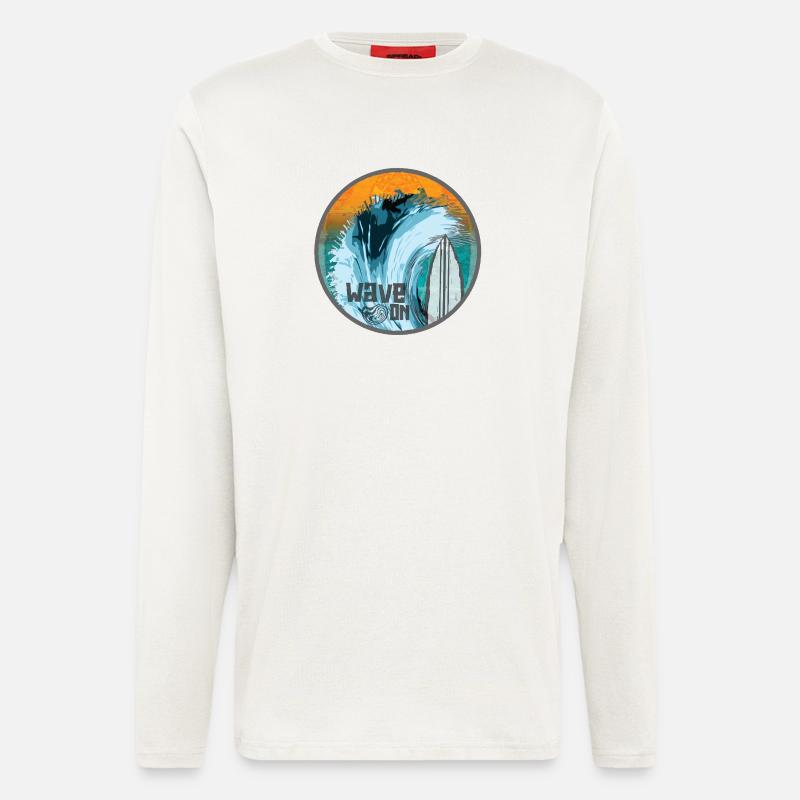 Wave in Surf Magic Patch - Longsleeve - made by SPREAD  - OFF WHITE