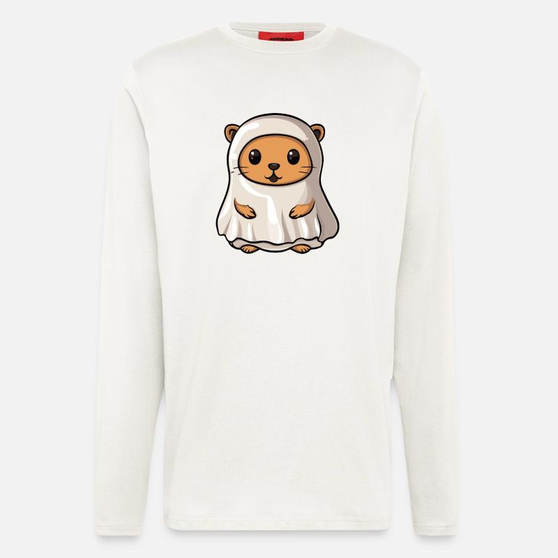 Beaver Halloween Ghost - Longsleeve - made by SPREAD  - OFF WHITE