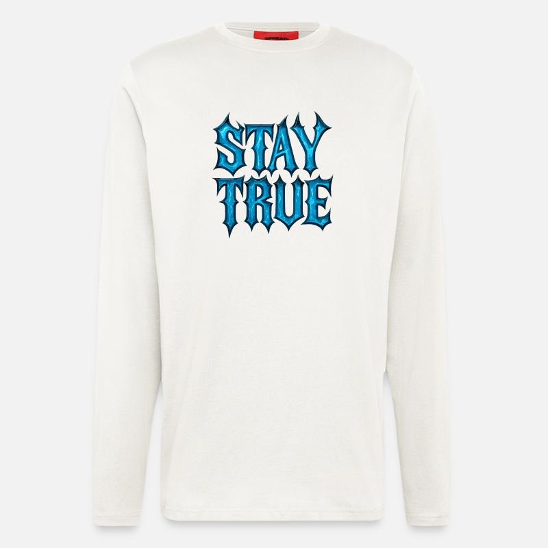 Stay True Design – Be Yourself Statement - Longsleeve - made by SPREAD  - OFF WHITE