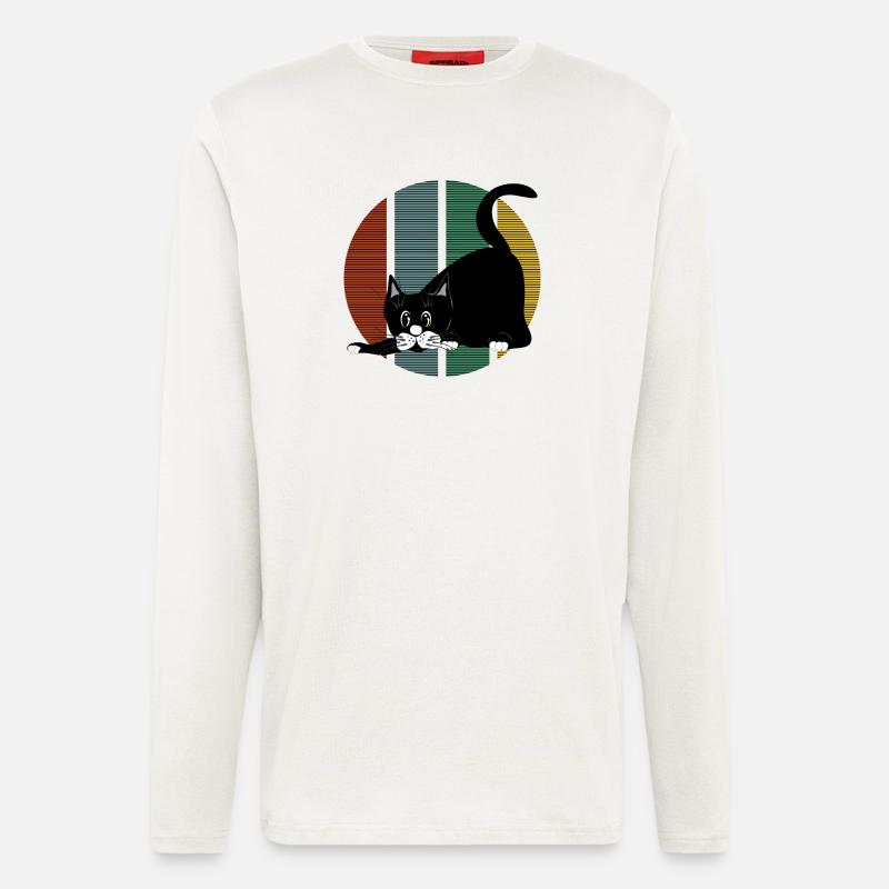 cat - Longsleeve - made by SPREAD  - OFF WHITE
