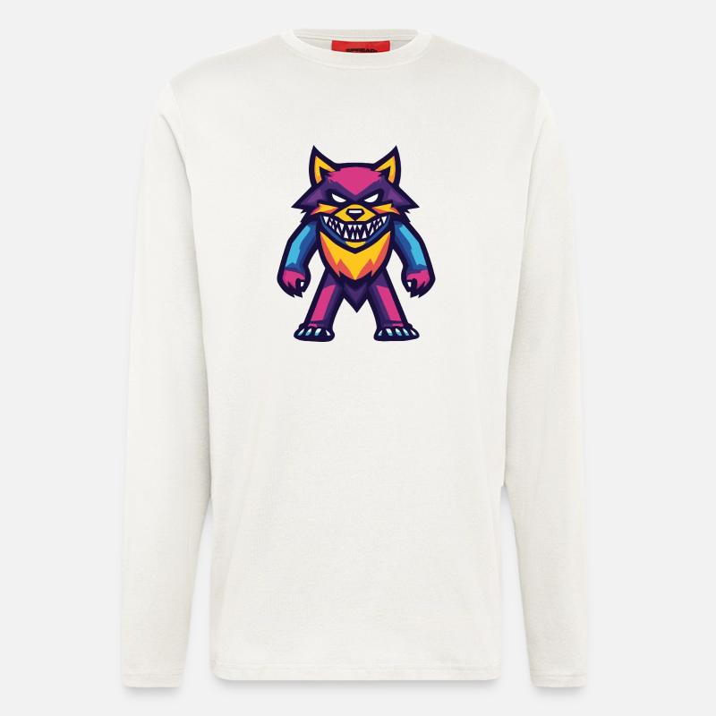 Wolf Halloween Zombie - Longsleeve - made by SPREAD - OFF WHITE