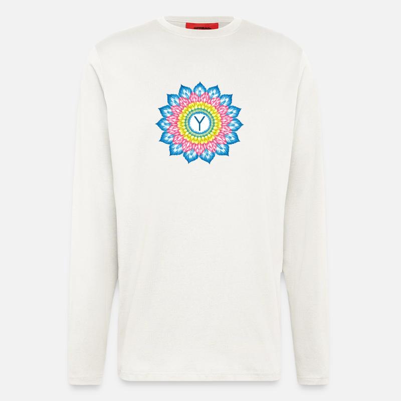 Mandala Y Arc in der Sonne - Langarmshirt - made by SPREAD - OFF WHITE