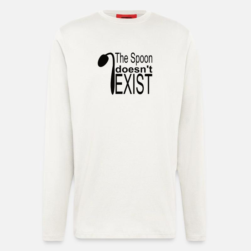Der Löffel existiert nicht - Langarmshirt - made by SPREAD  - OFF WHITE