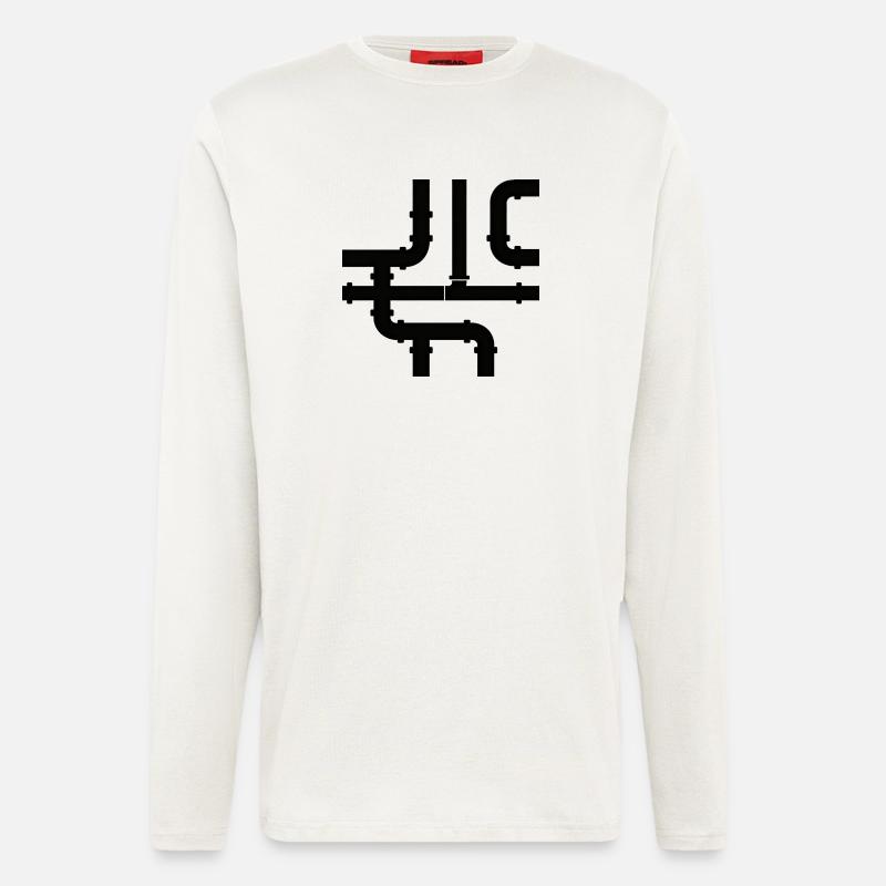 Black Cane Net Pattern - Longsleeve - made by SPREAD  - OFF WHITE