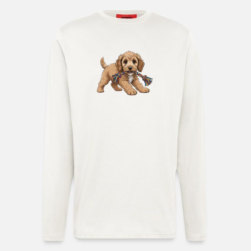 Cockapoo-Welpe - Langarmshirt - made by SPREAD  - OFF WHITE