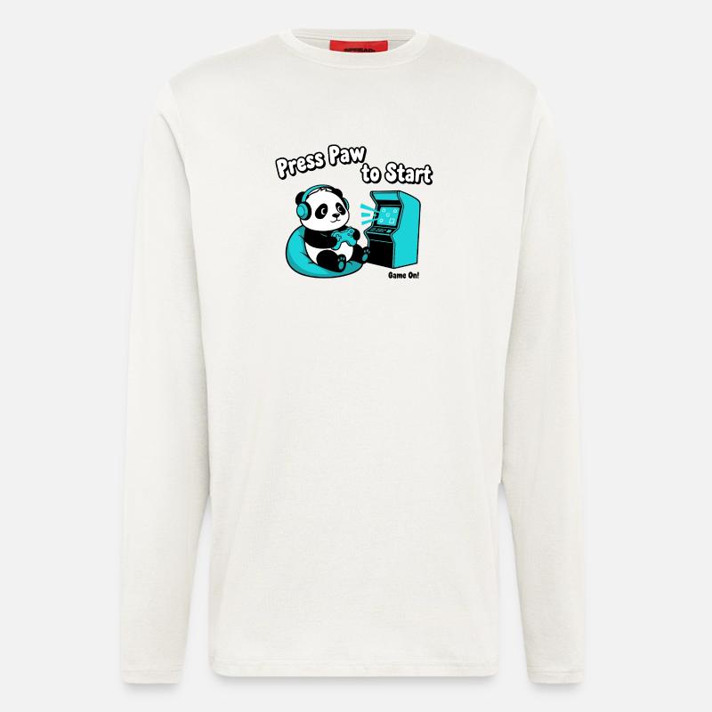 Panda Press Paw Start - Langarmshirt - made by SPREAD  - OFF WHITE