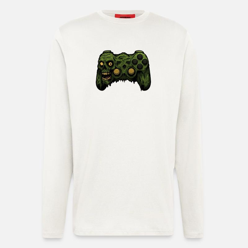 Zombie Controller Grunge Tee - Langarmshirt - made by SPREAD  - OFF WHITE