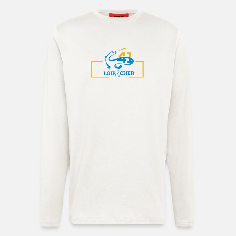Salamander Bleu 41 LoirCher Logo - Langarmshirt - made by SPREAD  - OFF WHITE
