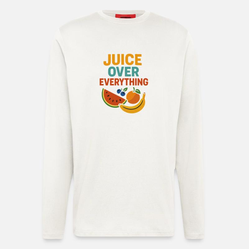 Juice Over Everything – Fruit Design - Longsleeve - made by SPREAD  - OFF WHITE