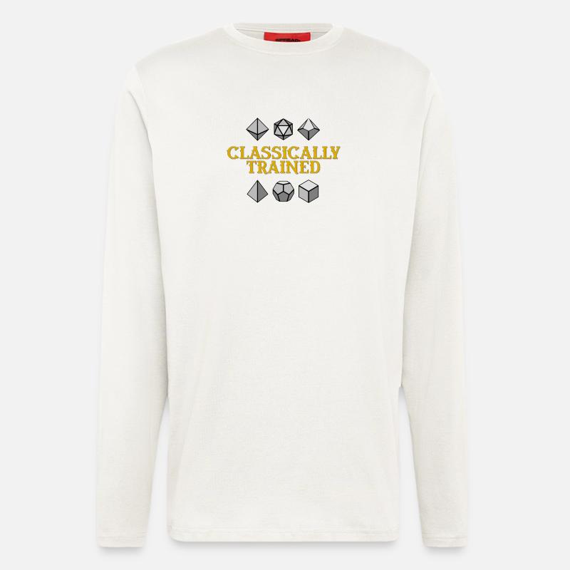 Classically Trained Geometric Dice - Longsleeve - made by SPREAD  - OFF WHITE