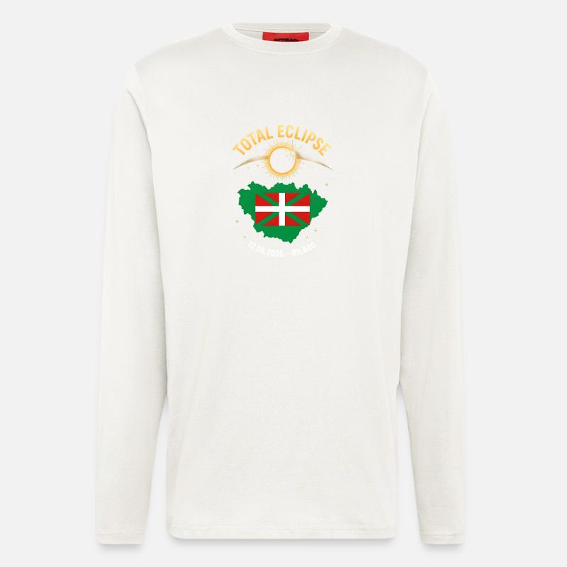 Total Solar Eclipse Bilbao 2026 - Longsleeve - made by SPREAD  - OFF WHITE