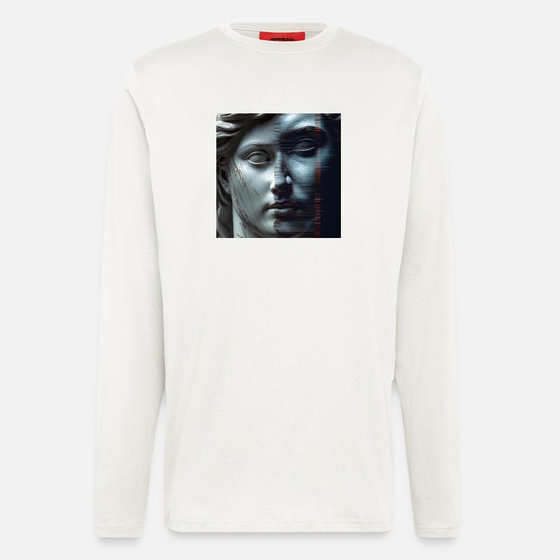 Antike trifft Glitch - Langarmshirt - made by SPREAD  - OFF WHITE