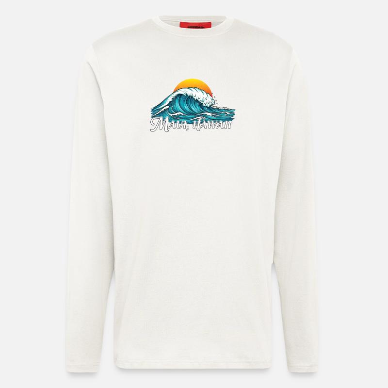 Magic Waves Maui Hawaii Sunset - Longsleeve - made by SPREAD  - OFF WHITE