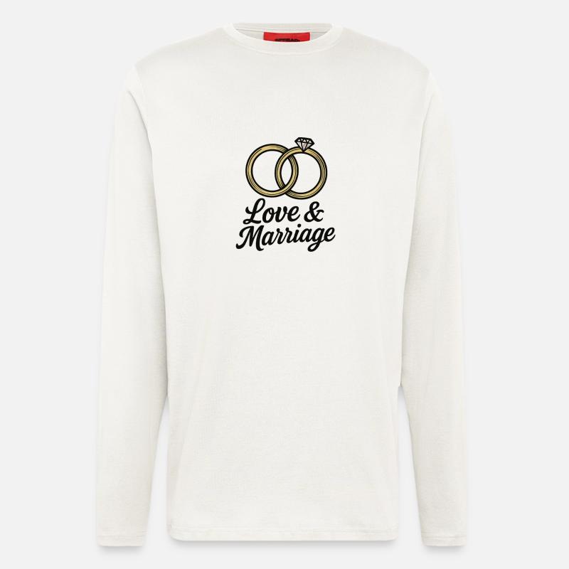 Liebe & Ehe Trauringe - Liebe & Ehe - Langarmshirt - made by SPREAD  - OFF WHITE