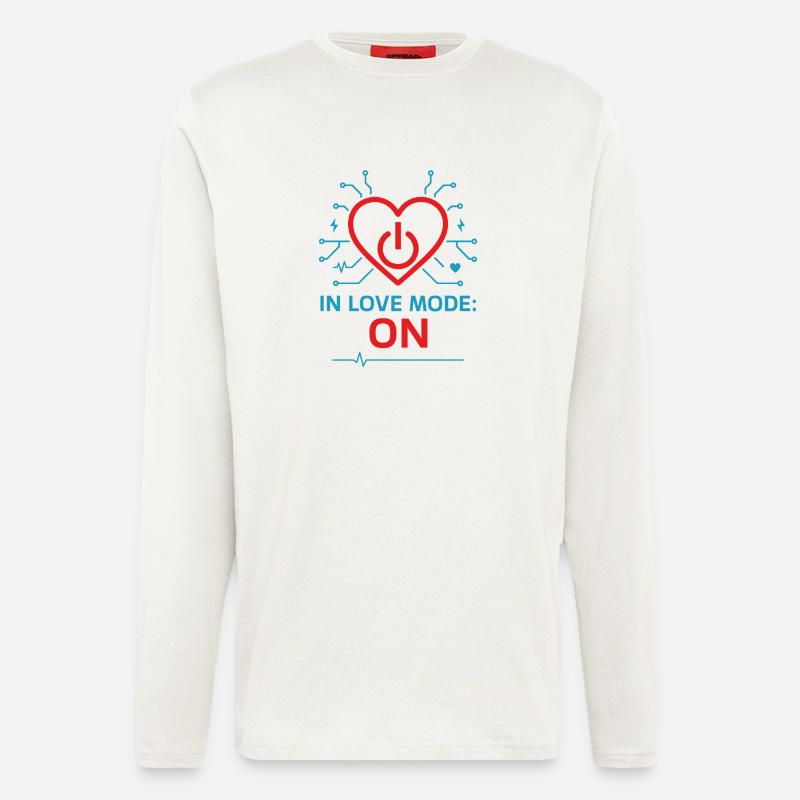 Computer scientist in love, technician - Longsleeve - made by SPREAD  - OFF WHITE