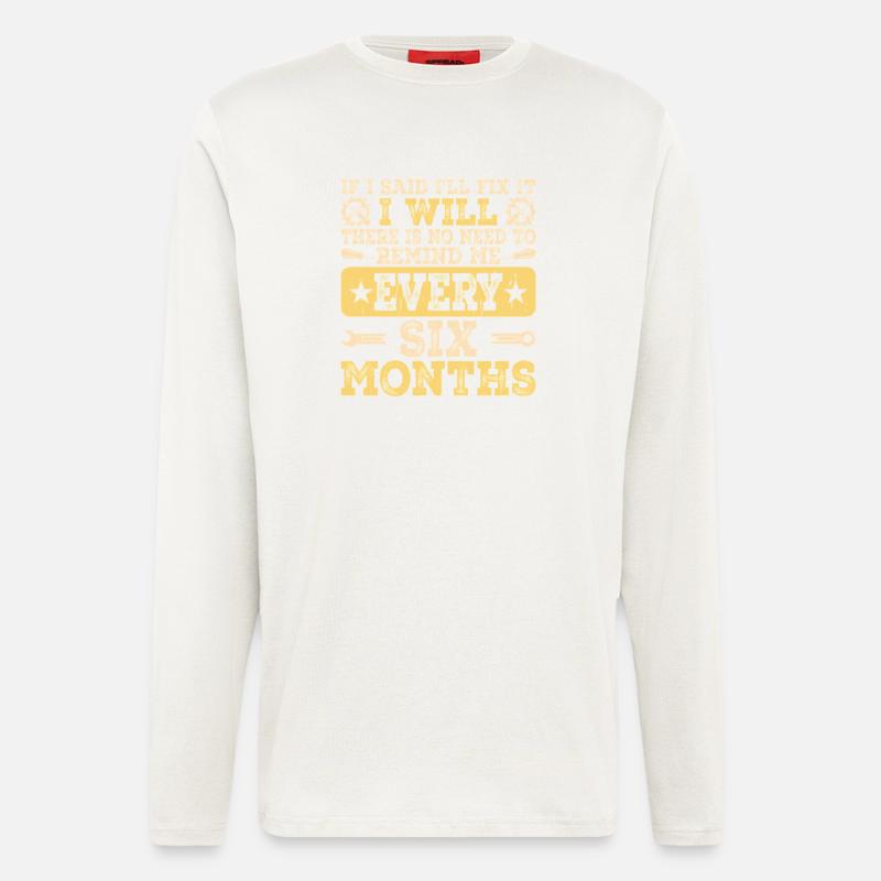 Mechanic Mechatronics Technician Handyman Gift - Longsleeve - made by SPREAD  - OFF WHITE