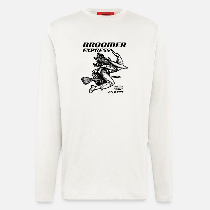 Witch Express Schwarzes Design - Langarmshirt - made by SPREAD  - OFF WHITE