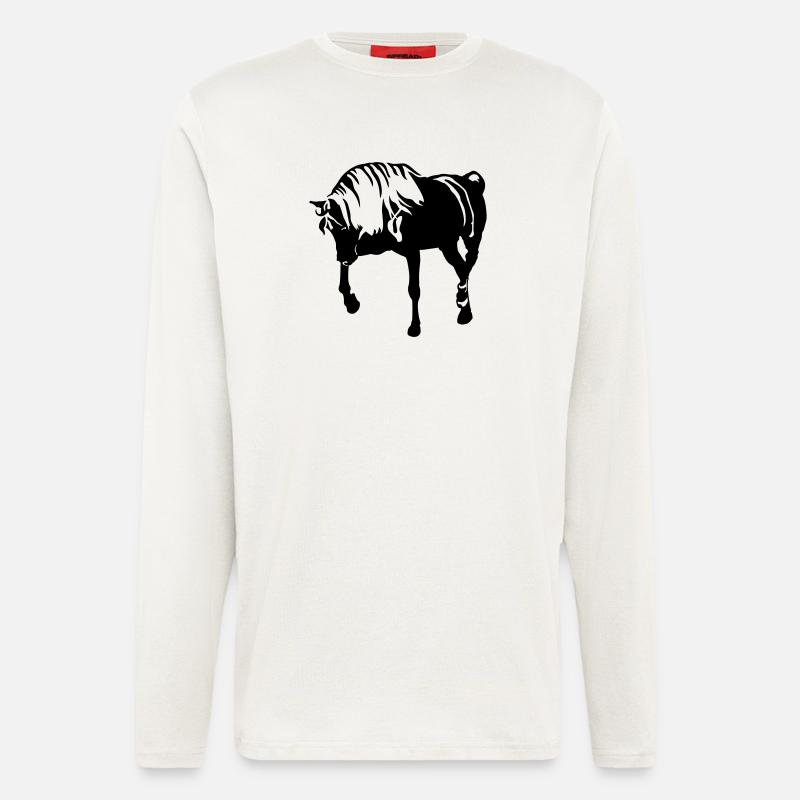 Pferd - Langarmshirt - made by SPREAD  - OFF WHITE