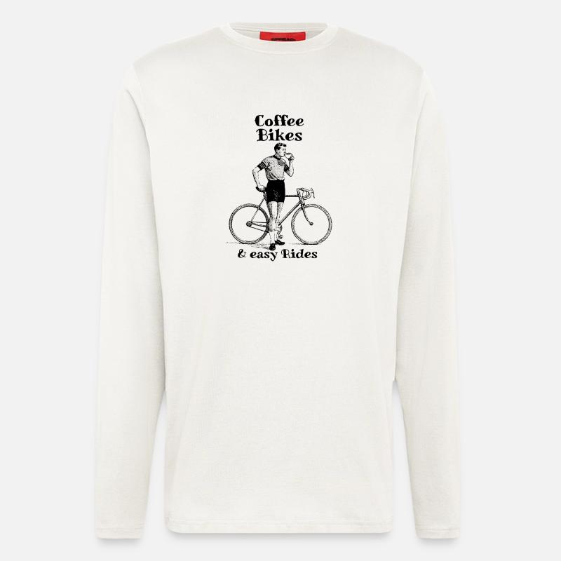 Coffee Bikes and easy Rides - Langarmshirt - made by SPREAD  - OFF WHITE