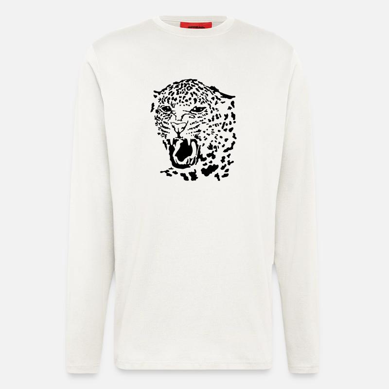 Leopard - Langarmshirt - made by SPREAD  - OFF WHITE