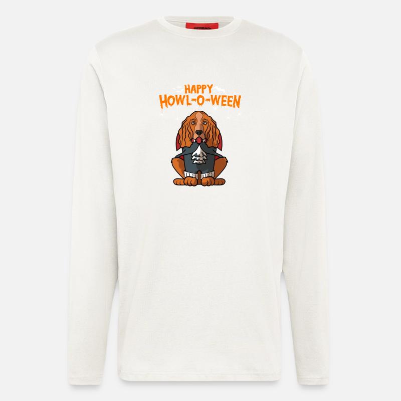 Howl-o-ween Cocker Spaniel Hund Halloween Kostüm - Langarmshirt - made by SPREAD  - OFF WHITE