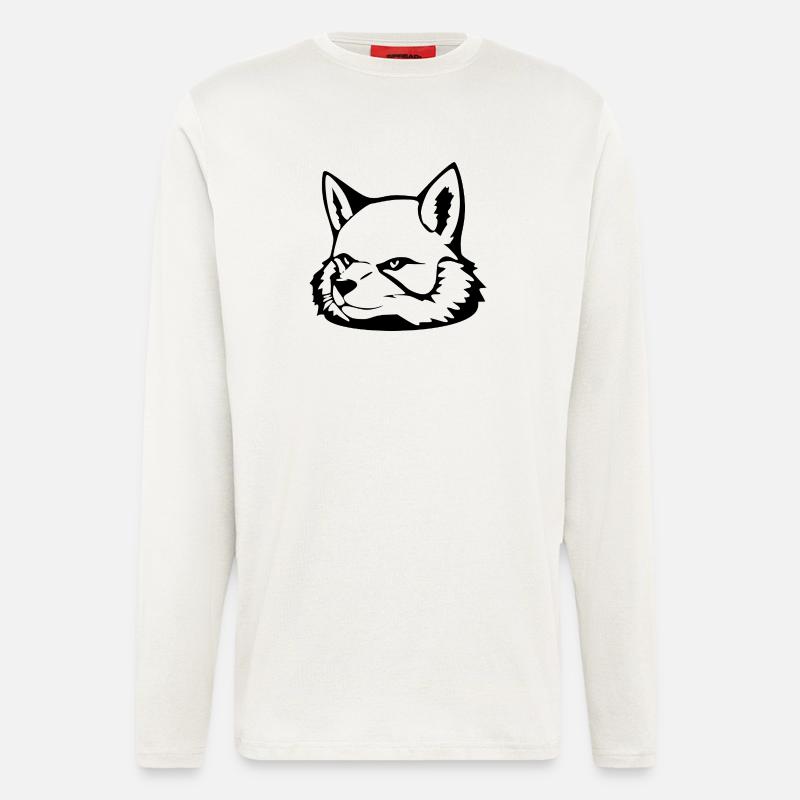 Fuchs T-shirt Geschenk - Langarmshirt - made by SPREAD  - OFF WHITE