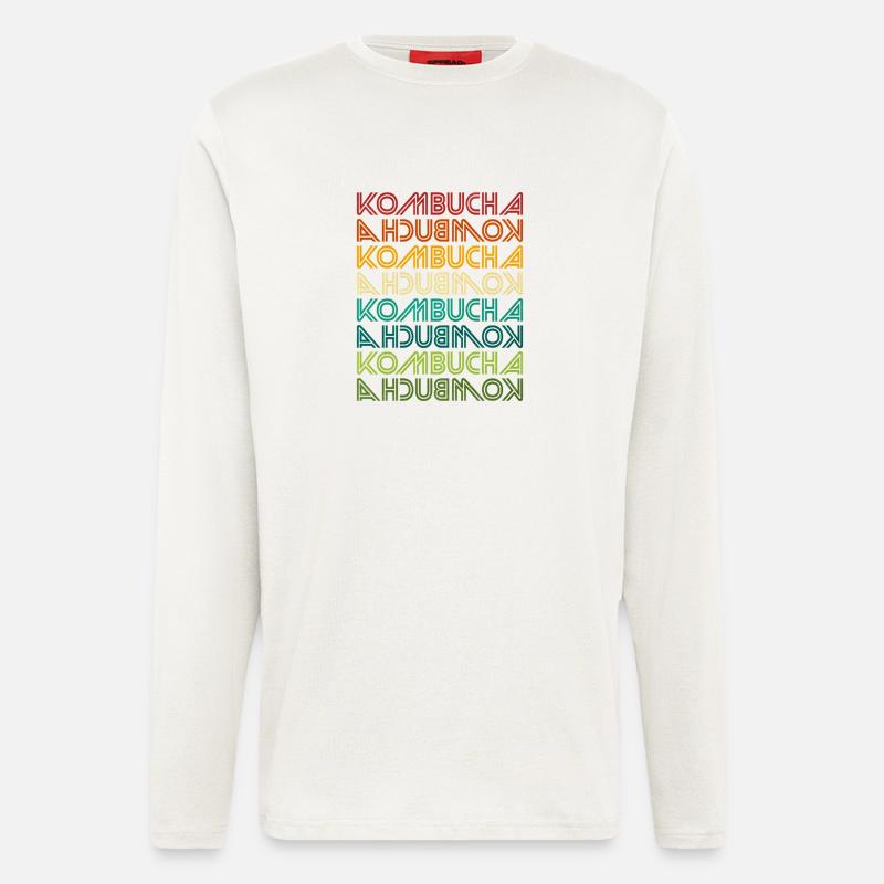 Kombucha Gradient Multi-Print - Longsleeve - made by SPREAD  - OFF WHITE