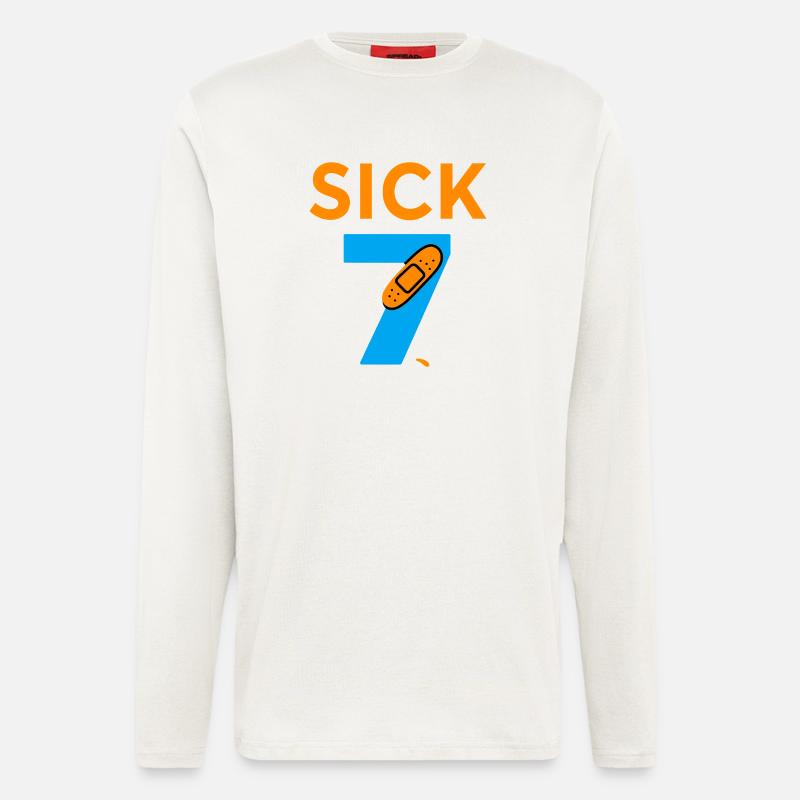 Sick Seven Meme Tee Six Seven  - Langarmshirt - made by SPREAD  - OFF WHITE