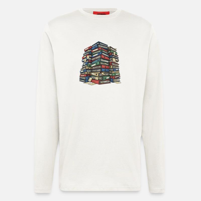 Folder Stack Office Chaos - Longsleeve - made by SPREAD  - OFF WHITE