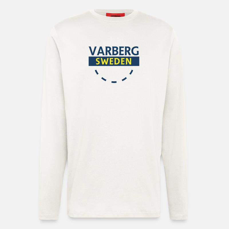 Varberg Schweden Emblem - Langarmshirt - made by SPREAD - OFF WHITE