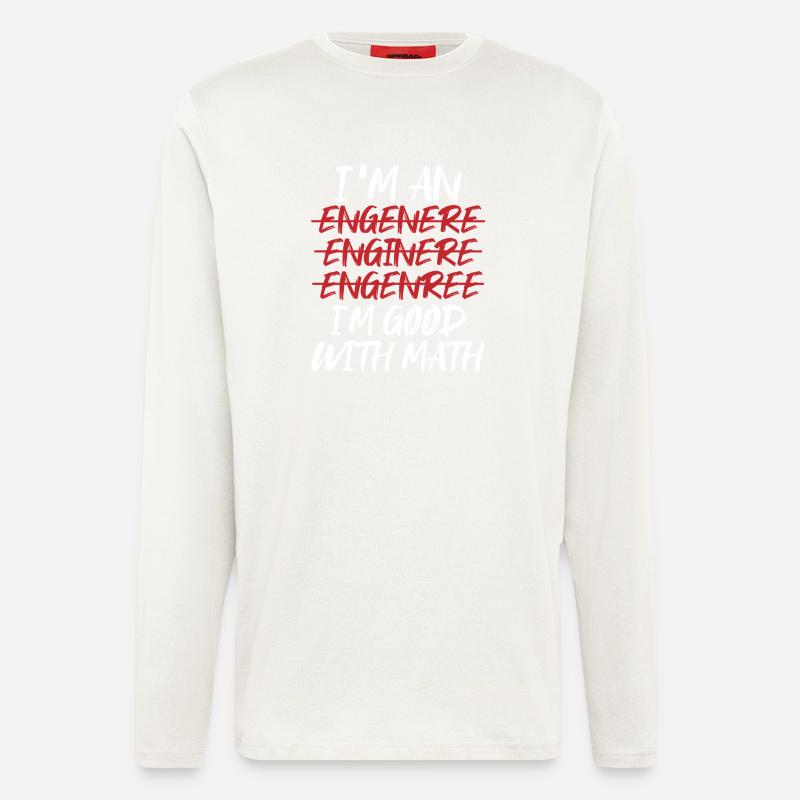 Math Math Math Teacher Mathematician - Longsleeve - made by SPREAD  - OFF WHITE