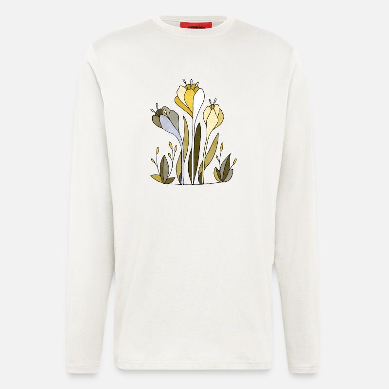 Blumen - Langarmshirt - made by SPREAD  - OFF WHITE