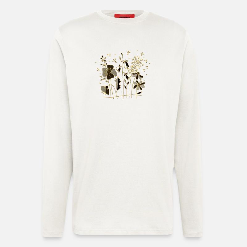Blumen - Langarmshirt - made by SPREAD  - OFF WHITE