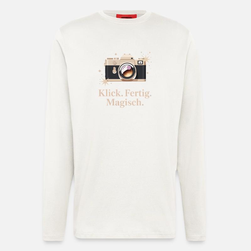 Click Done Magical Retro Camera Enthusiasts - Longsleeve - made by SPREAD  - OFF WHITE