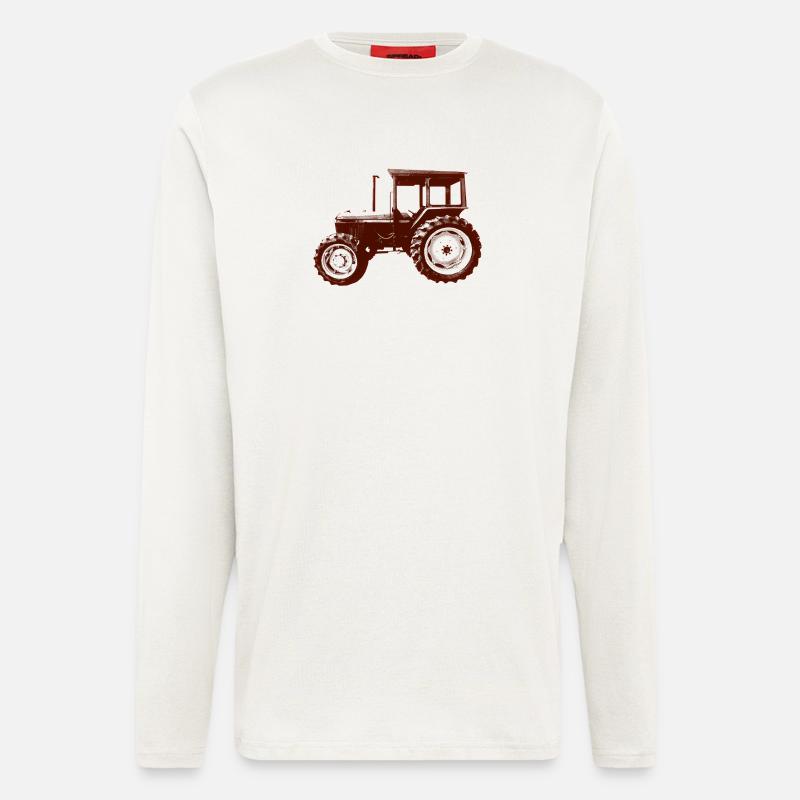 Tractor Builder - Longsleeve - made by SPREAD  - OFF WHITE