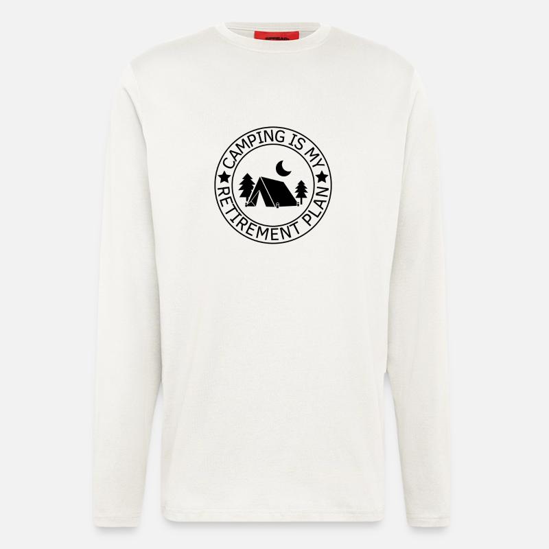 Camping Is My Retirement Plan - Longsleeve - made by SPREAD  - OFF WHITE