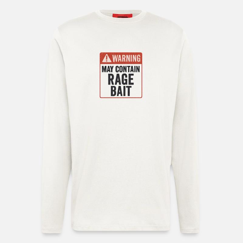 Wutköder-Warnung, lustiger Spruch - Langarmshirt - made by SPREAD  - OFF WHITE