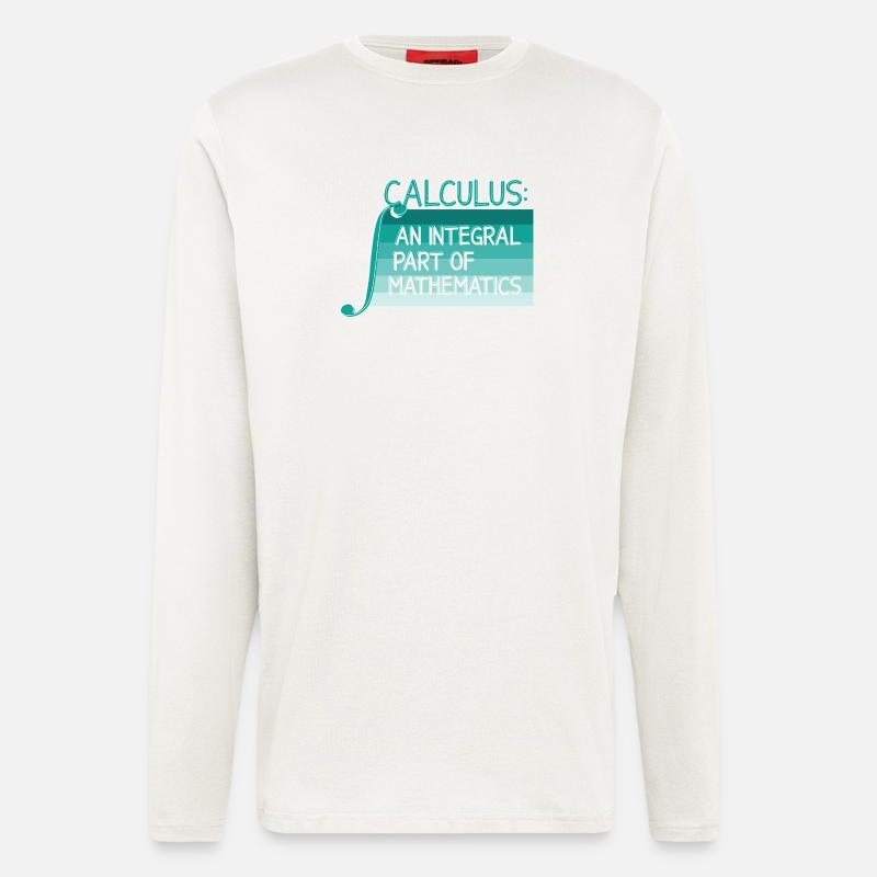 Math Teacher Geometry School Mathematics - Longsleeve - made by SPREAD  - OFF WHITE