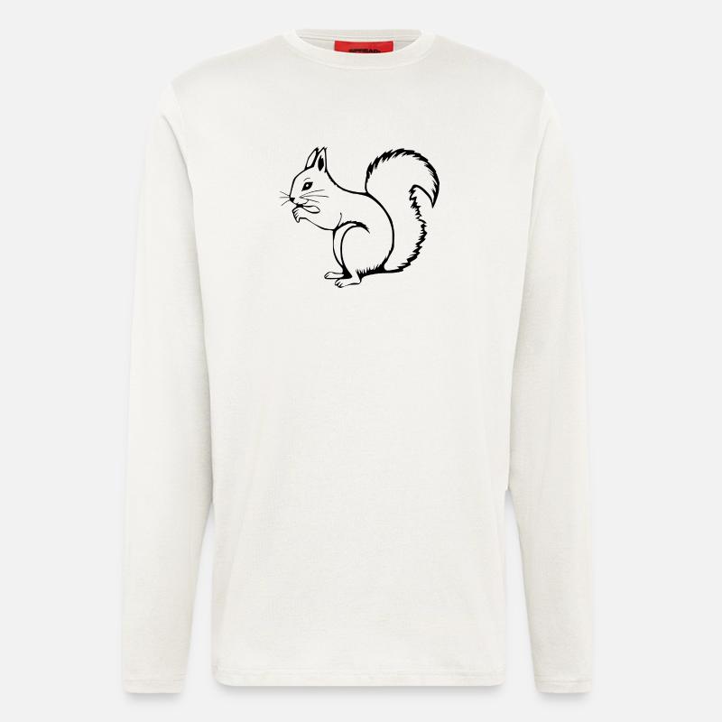 Squirrel - Longsleeve - made by SPREAD  - OFF WHITE