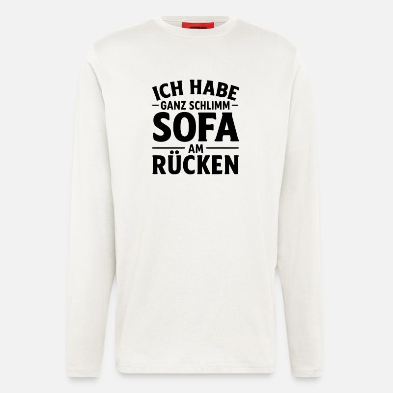 Sofa on the back - Longsleeve - made by SPREAD  - OFF WHITE