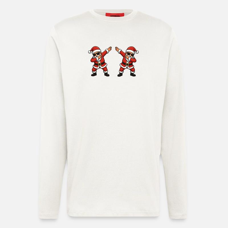 Dab Santa Doppelgänger - Langarmshirt - made by SPREAD  - OFF WHITE