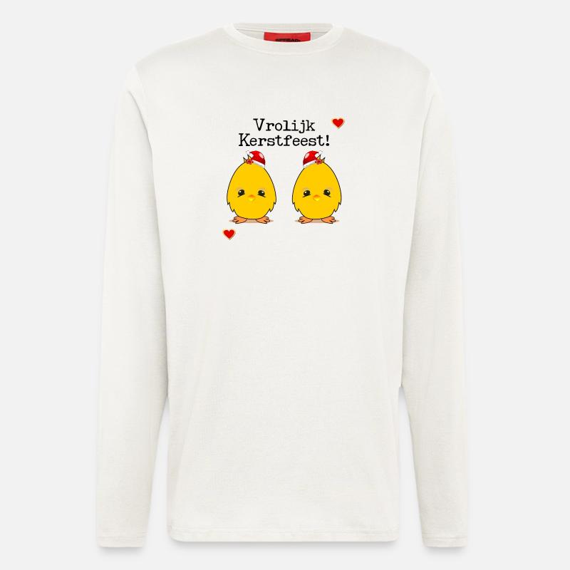 Frohe Weihnachtsküken - Langarmshirt - made by SPREAD  - OFF WHITE