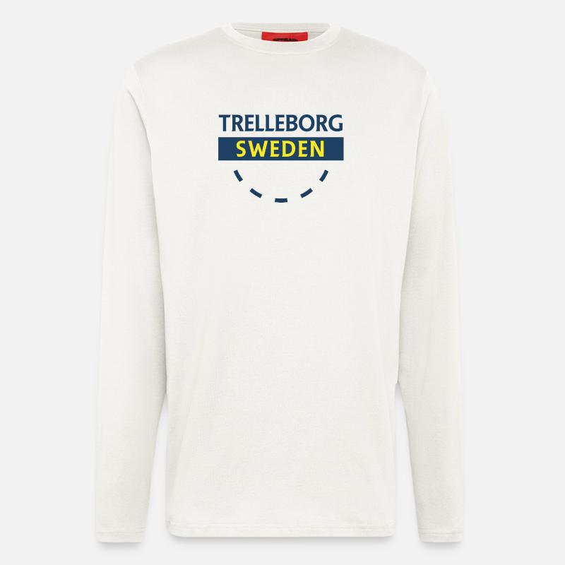 Trelleborg Schweden Logo Bogen - Langarmshirt - made by SPREAD  - OFF WHITE